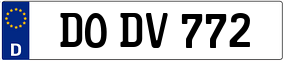 Trailer License Plate